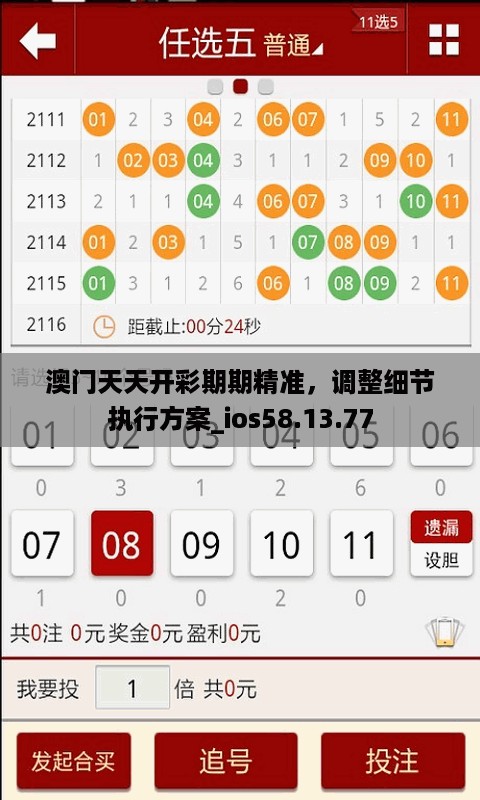 澳门天天开彩期期精准，调整细节执行方案_ios58.13.77