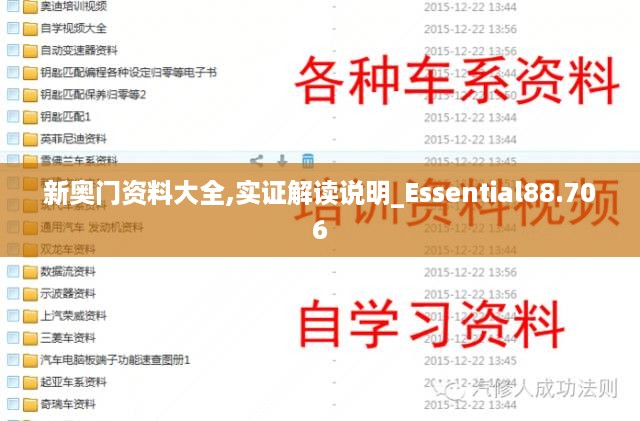 新奥门资料大全,实证解读说明_Essential88.706