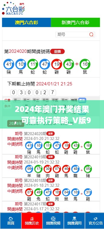 2024年澳门开奖结果，可靠执行策略_V版98.91.6