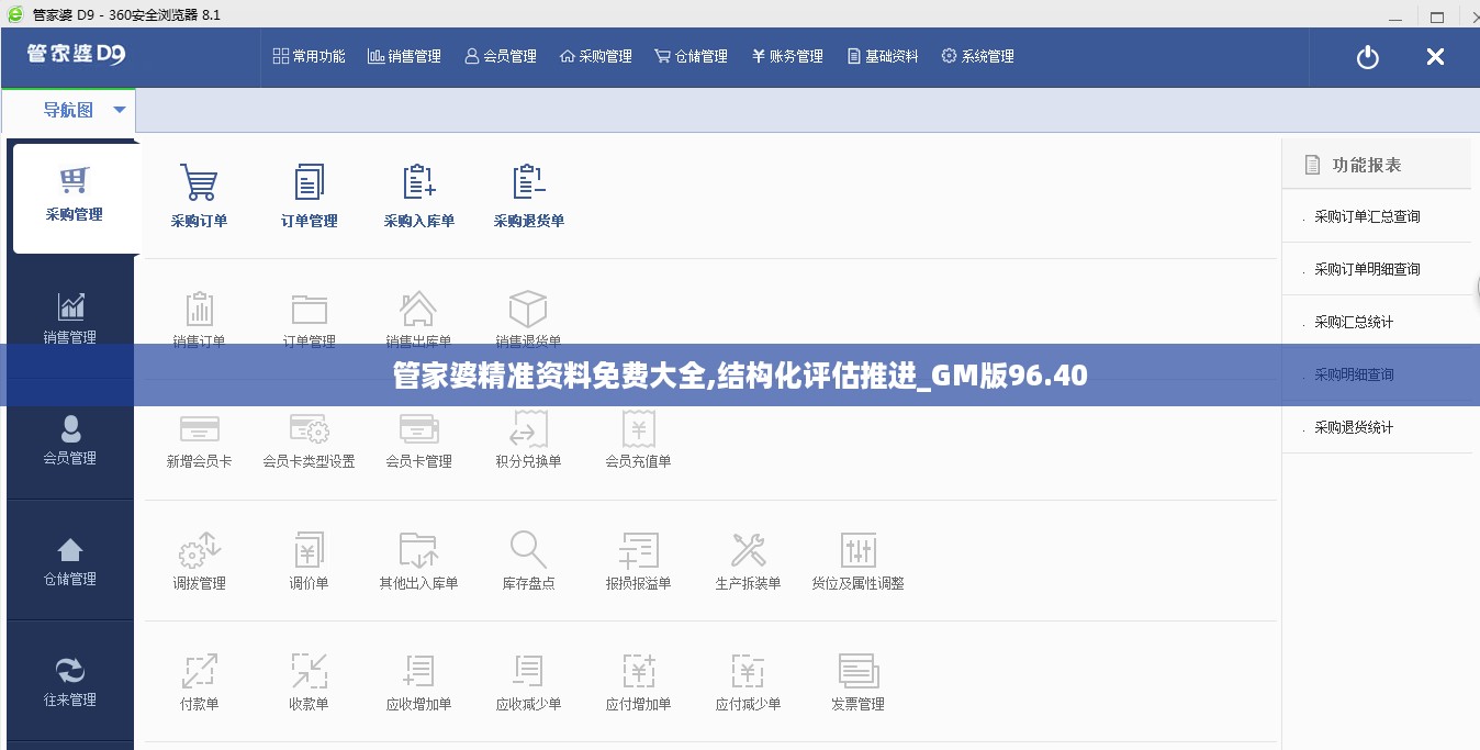 管家婆精准资料免费大全,结构化评估推进_GM版96.40