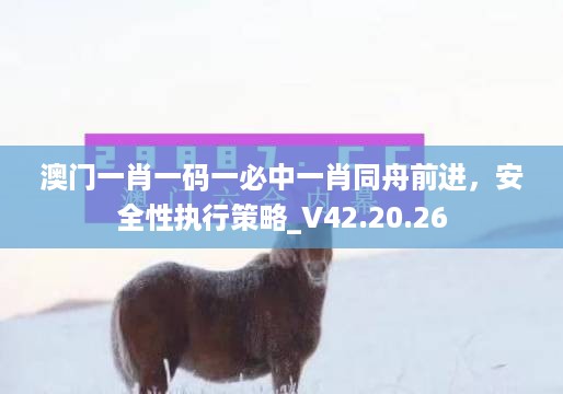 澳门一肖一码一必中一肖同舟前进，安全性执行策略_V42.20.26