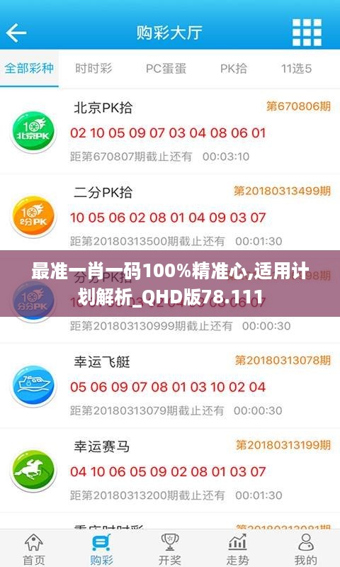 最准一肖一码100%精准心,适用计划解析_QHD版78.111