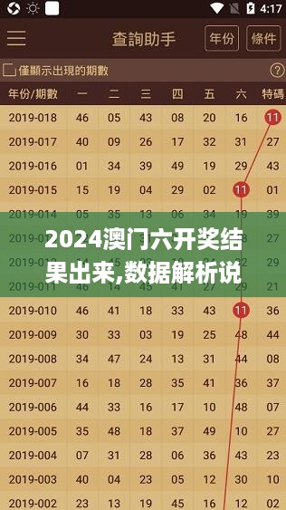 2024澳门六开奖结果出来,数据解析说明_V版28.890