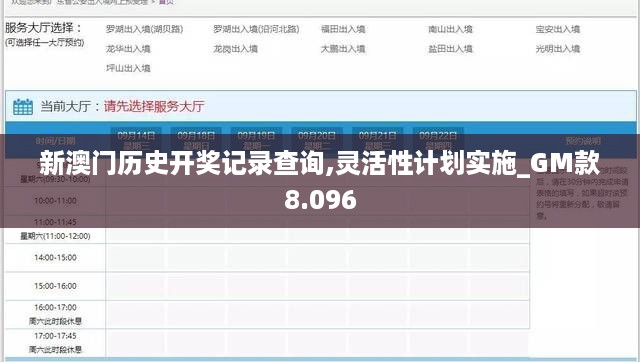 新澳门历史开奖记录查询,灵活性计划实施_GM款8.096