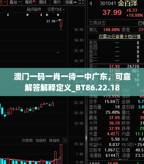 澳门一码一肖一待一中广东，可靠解答解释定义_BT86.22.18