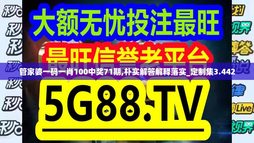 管家婆一码一肖100中奖71期,朴实解答解释落实_定制集3.442