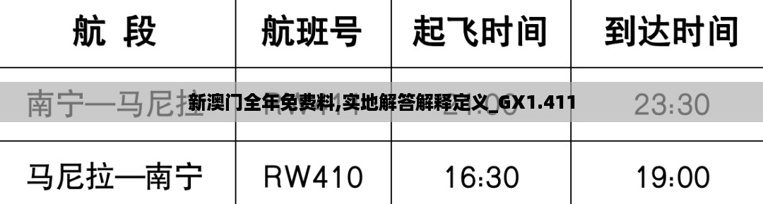 新澳门全年免费料,实地解答解释定义_GX1.411