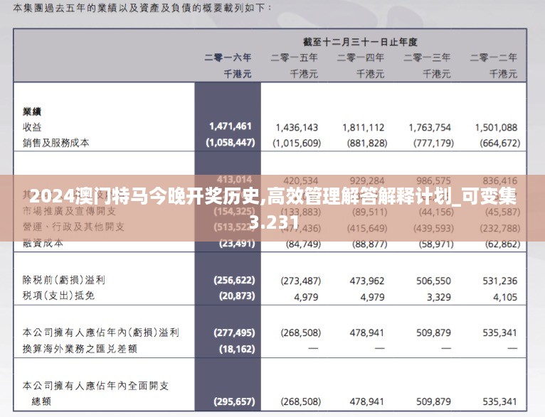 2024澳门特马今晚开奖历史,高效管理解答解释计划_可变集3.231