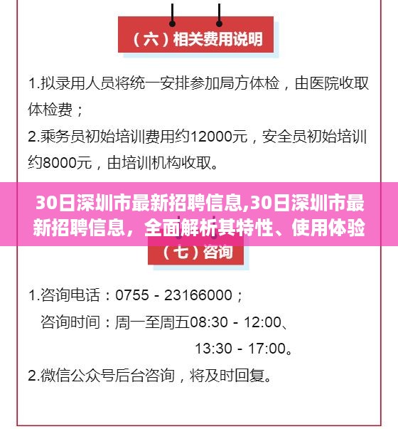 深圳市最新招聘信息全面解析，特性、用户体验与目标用户群体探讨