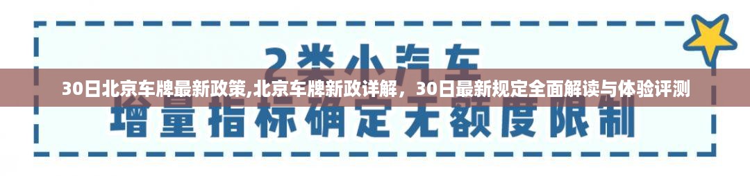 北京车牌新政详解及体验评测，最新规定全面解读与体验反馈