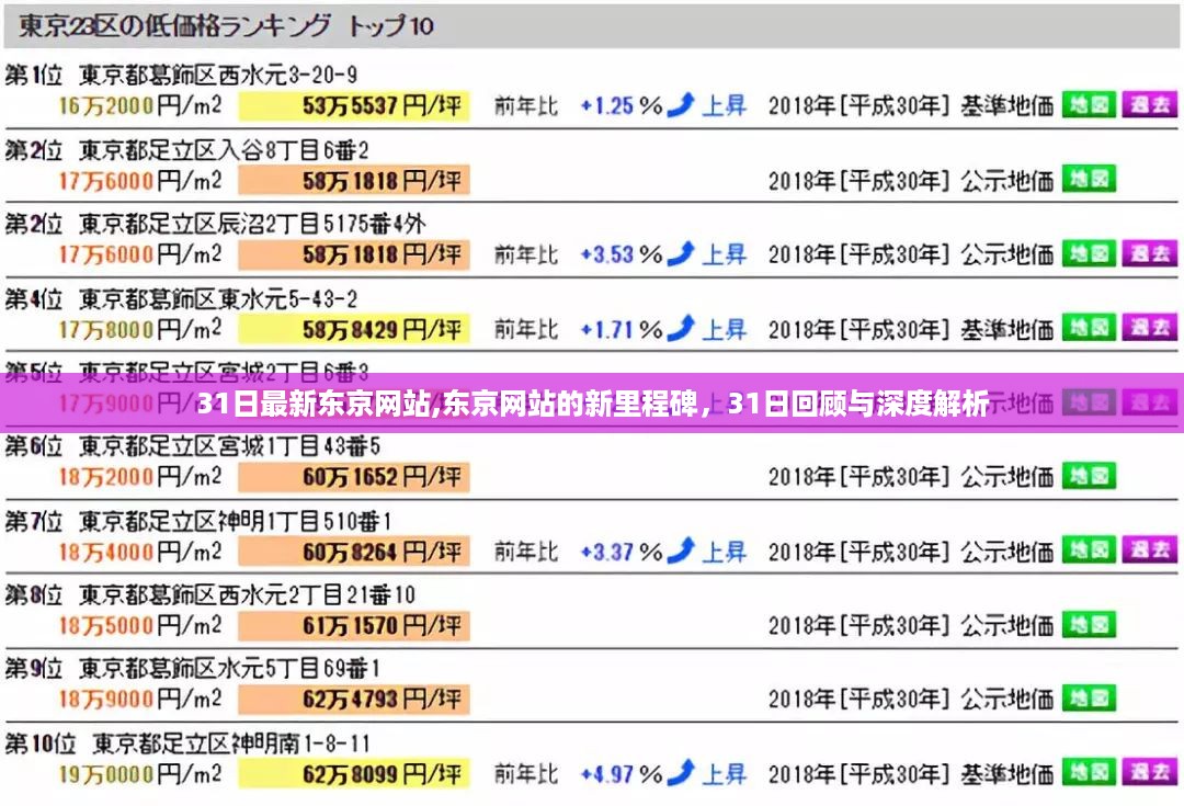 东京网站新里程碑深度解析，回顾与展望的31日报告