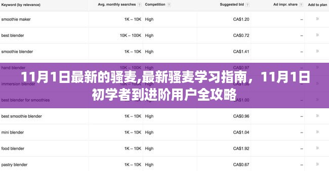 11月1日最新骚麦学习指南，从初学者到进阶用户全攻略