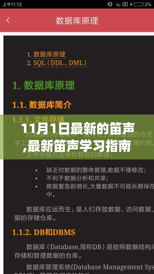 最新笛声学习指南，从入门到进阶的全面教程，适合初学者与进阶用户掌握笛艺技巧