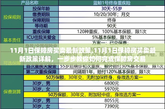 11月1日保障房买卖最新政策详解，一步步教你完成保障房交易流程