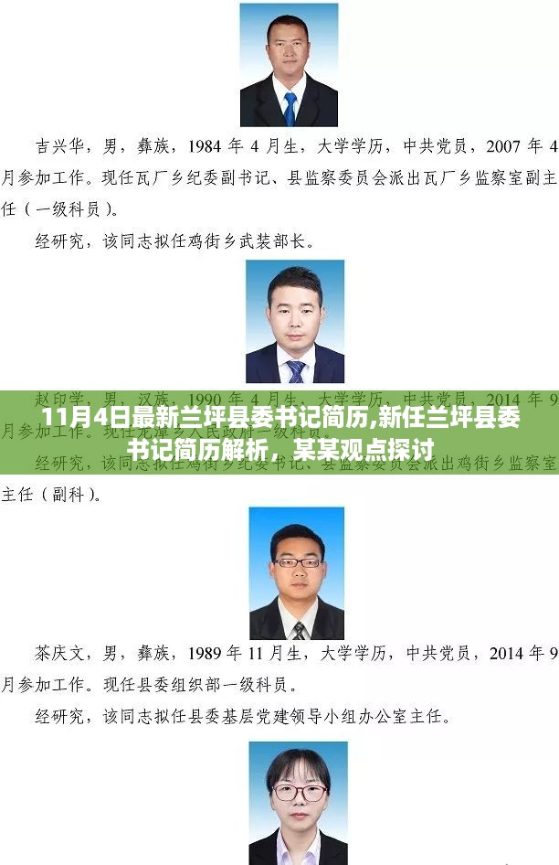 兰坪县委书记最新简历解析与某某观点探讨，新任兰坪县委书记上任纪实