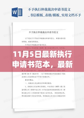 最新执行申请书范本制作指南，适合初学者与进阶用户（11月5日更新版）