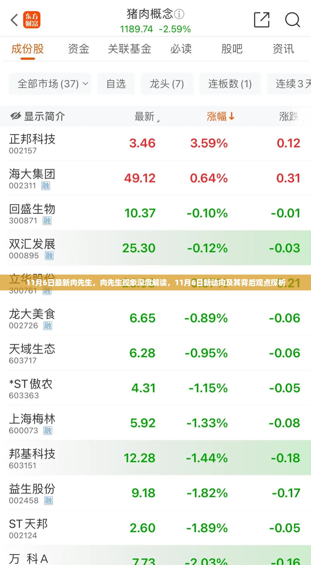 肉先生现象深度解读，最新动向与背后观点的探析（11月6日）