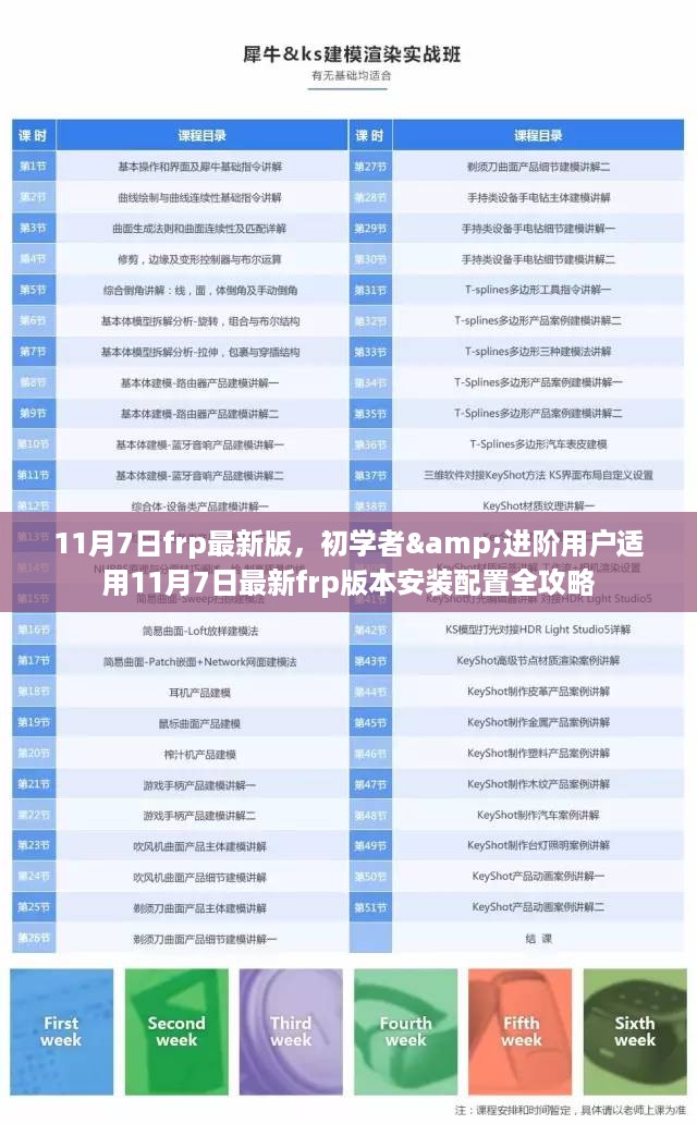 11月7日最新FRP版本安装配置全攻略，适合初学者与进阶用户