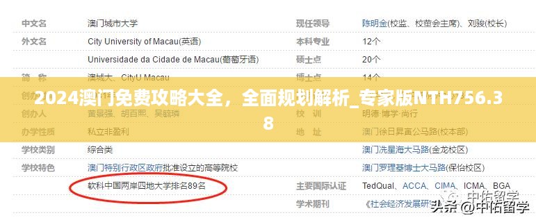 2024澳门免费攻略大全，全面规划解析_专家版NTH756.38