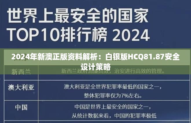 2024年新澳正版资料解析：白银版HCQ81.87安全设计策略