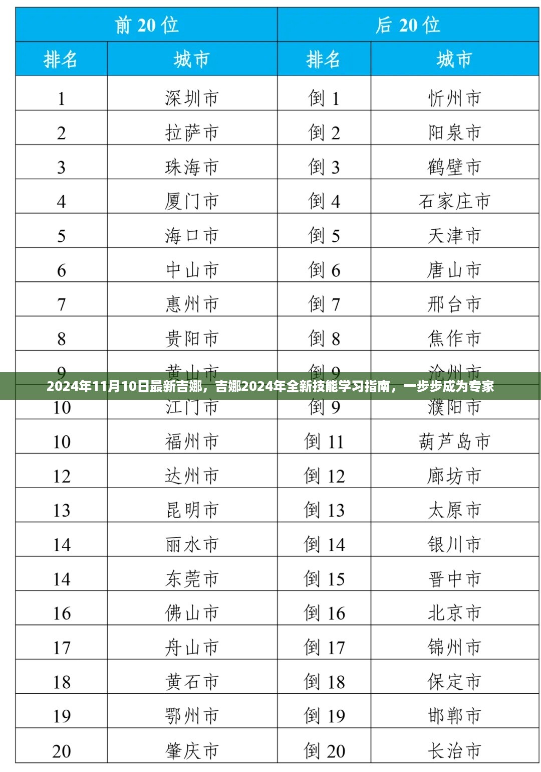 吉娜2024全新技能学习指南，一步步成为专家之路