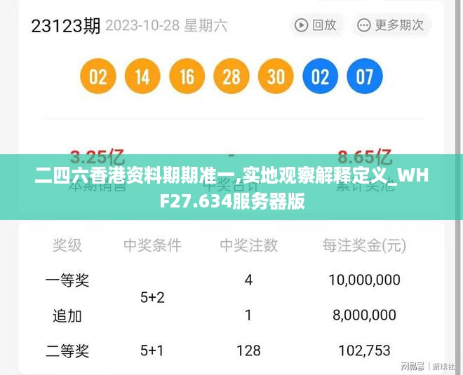 二四六香港资料期期准一,实地观察解释定义_WHF27.634服务器版