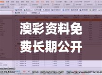 澳彩资料免费长期公开2024新澳门,深入登降数据利用_QSK27.329家庭版