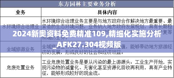 2024新奥资料免费精准109,精细化实施分析_AFK27.304视频版