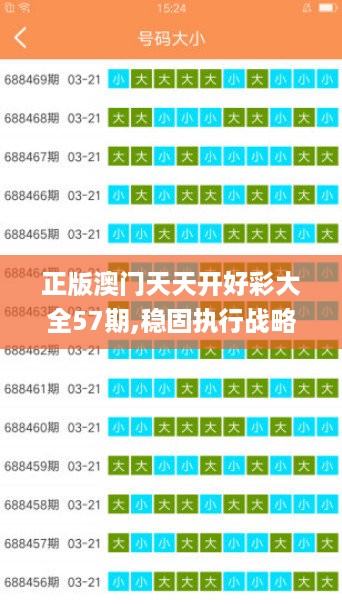 正版澳门天天开好彩大全57期,稳固执行战略分析_LJY27.977工具版