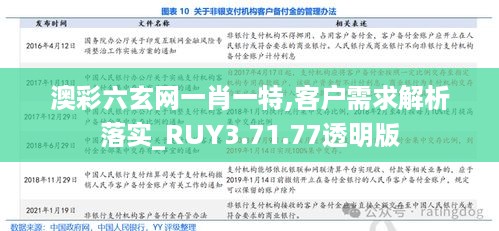 澳彩六玄网一肖一特,客户需求解析落实_RUY3.71.77透明版