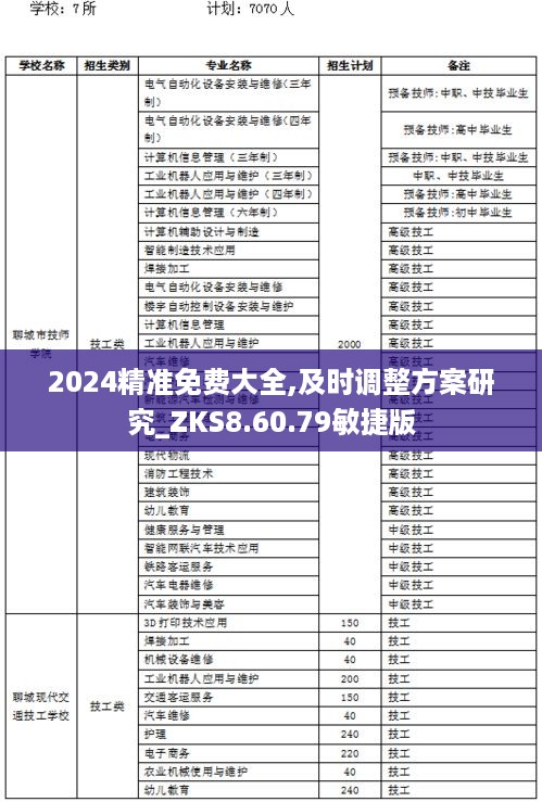 2024精准免费大全,及时调整方案研究_ZKS8.60.79敏捷版