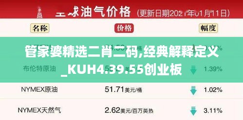 管家婆精选二肖二码,经典解释定义_KUH4.39.55创业板