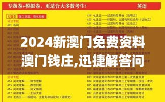 2024新澳门免费资料澳门钱庄,迅捷解答问题处理_LPN8.23.23敏捷版