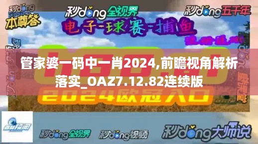 管家婆一码中一肖2024,前瞻视角解析落实_OAZ7.12.82连续版