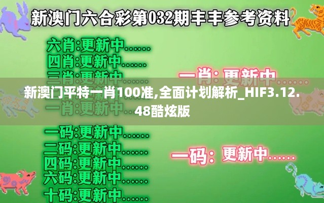 新澳门平特一肖100准,全面计划解析_HIF3.12.48酷炫版