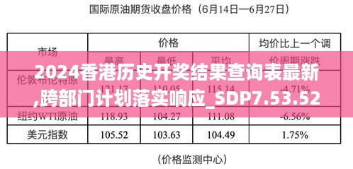 2024香港历史开奖结果查询表最新,跨部门计划落实响应_SDP7.53.52白银版