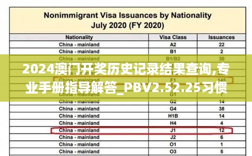 2024澳门开奖历史记录结果查询,专业手册指导解答_PBV2.52.25习惯版