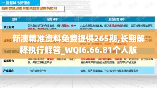 新澳精准资料免费提供265期,长期解释执行解答_WQI6.66.81个人版