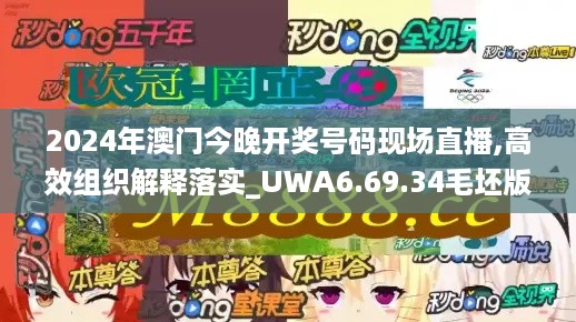 2024年澳门今晚开奖号码现场直播,高效组织解释落实_UWA6.69.34毛坯版