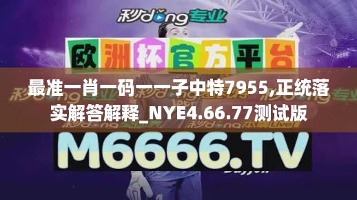 最准一肖一码一一子中特7955,正统落实解答解释_NYE4.66.77测试版