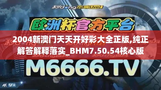 2004新澳门天天开好彩大全正版,纯正解答解释落实_BHM7.50.54核心版