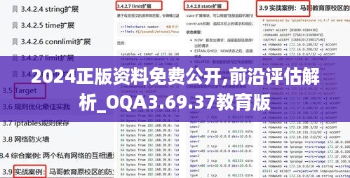 2024正版资料免费公开,前沿评估解析_OQA3.69.37教育版