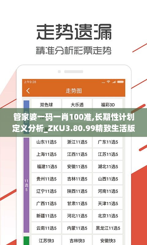 管家婆一码一肖100准,长期性计划定义分析_ZKU3.80.99精致生活版