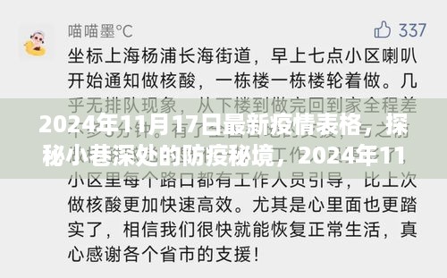 探秘小巷深处的防疫秘境，揭秘最新疫情表格背后的故事（2024年11月17日）