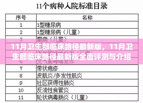 卫生部临床路径最新版全面评测与介绍，最新指南及更新内容解析