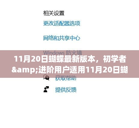 11月20日蝴蝶最新版本任务指南，初学者与进阶用户一步到位掌握新技能