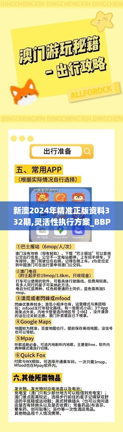 新澳2024年精准正版资料332期,灵活性执行方案_BBP12.41