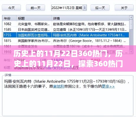 历史上的11月22日，探索重大事件入门指南与热门事件回顾