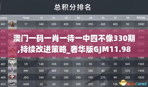 澳门一码一肖一待一中四不像330期,持续改进策略_奢华版GJM11.98