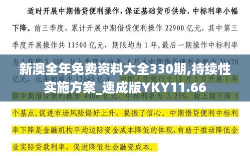 新澳全年免费资料大全330期,持续性实施方案_速成版YKY11.66